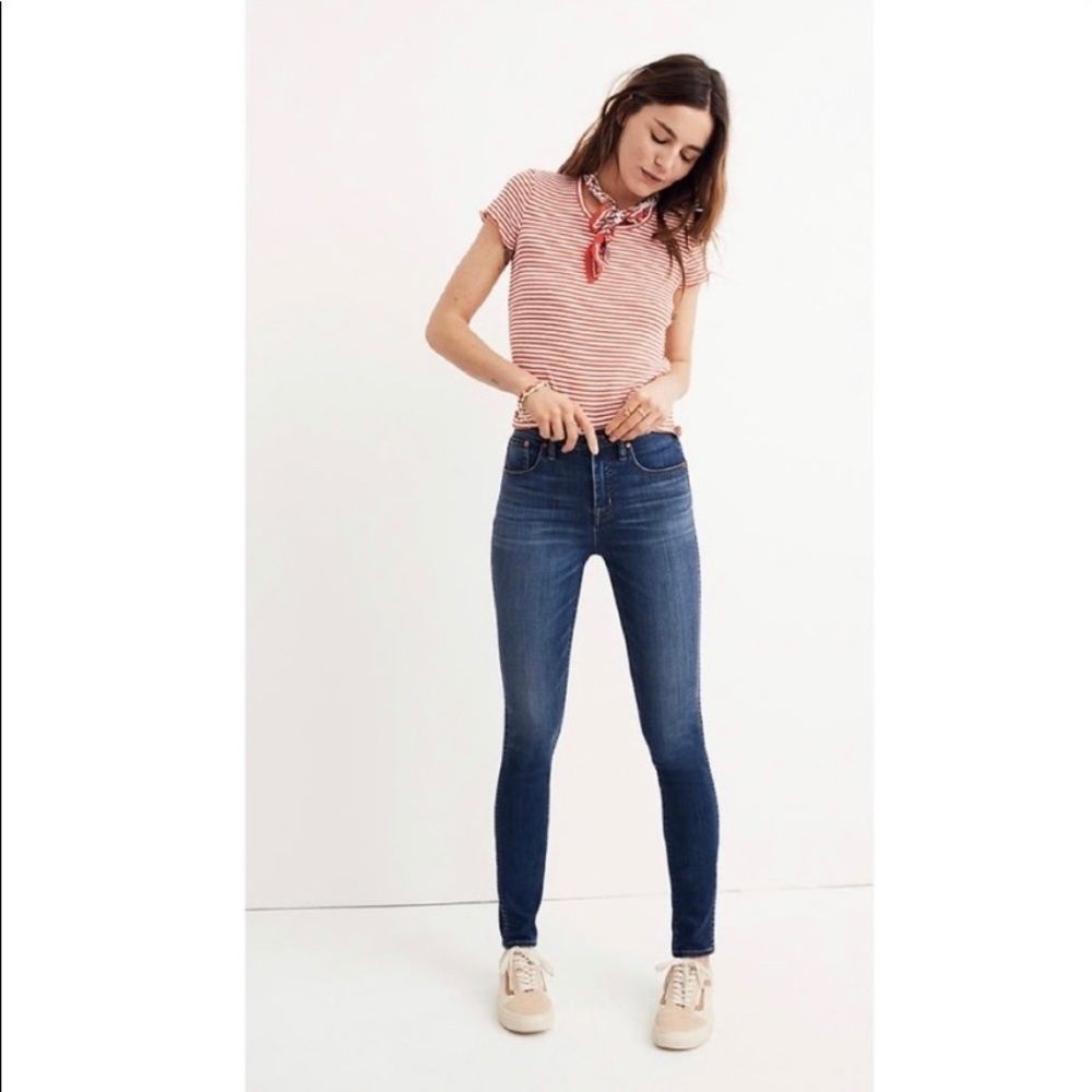 Madewell 10” High-Rise Skinny Jeans Dark Wash